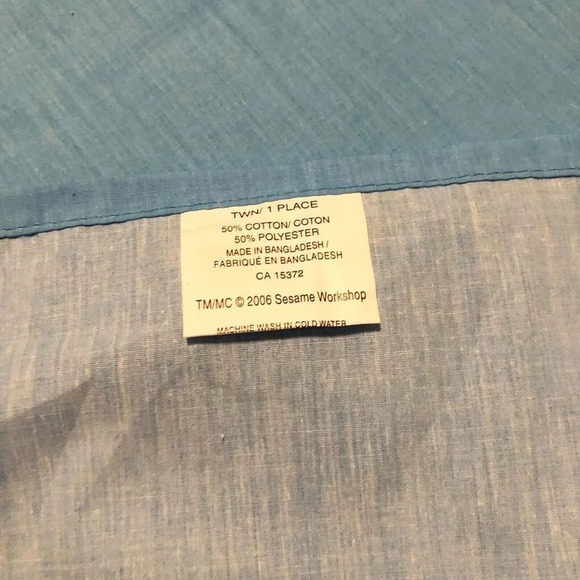 2006 Sesame Street Workshop Muppets Zoe Twin Flat Sheet and 2 Pillowcases - Picture 8 of 16